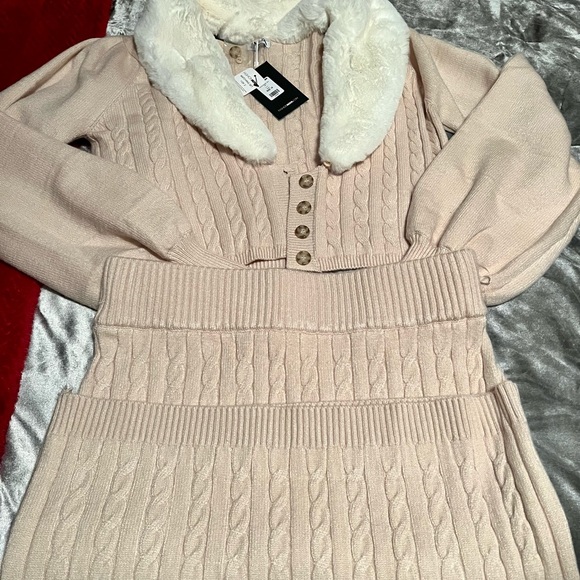 Fashion nova curve Carrie sweater skirt set 1x - Picture 2 of 3